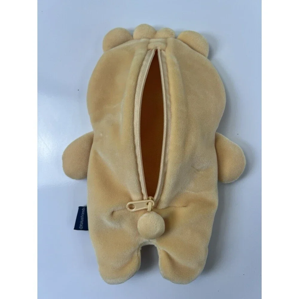 Kakao Ryan Little Friends Pencil Case Zipper Pouch Baby Ryan Bear Soft Plush Zip